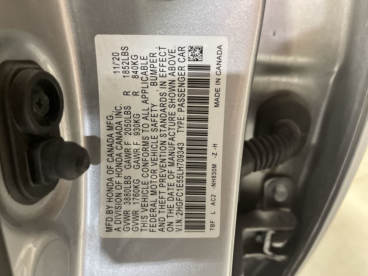 2020 Honda Civic Si Manual