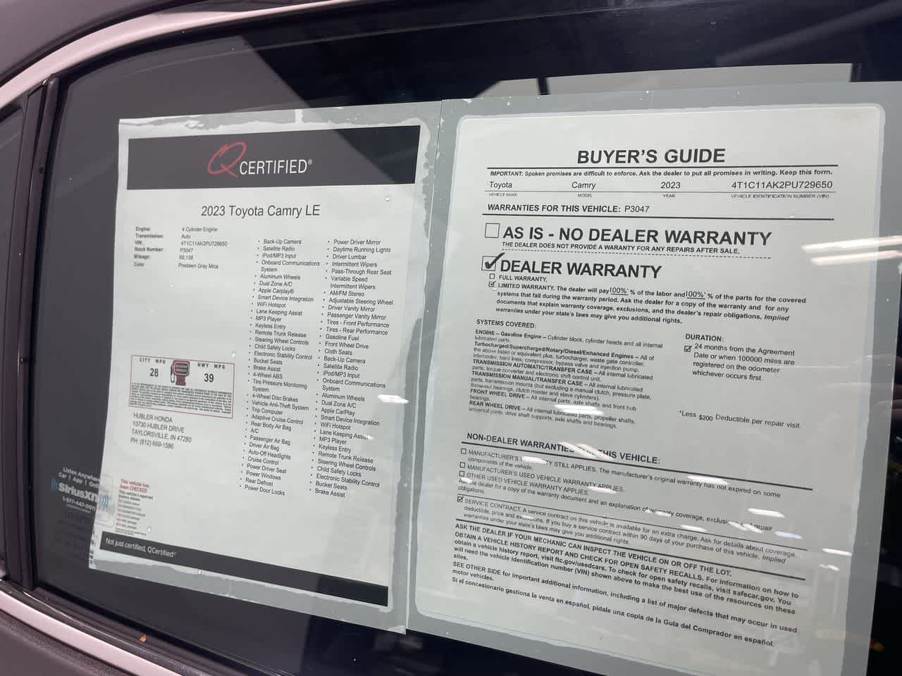 2023 Toyota Camry LE