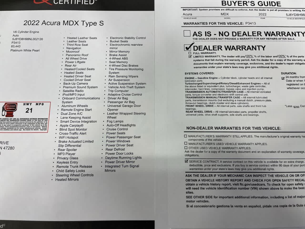 2022 Acura MDX Type S