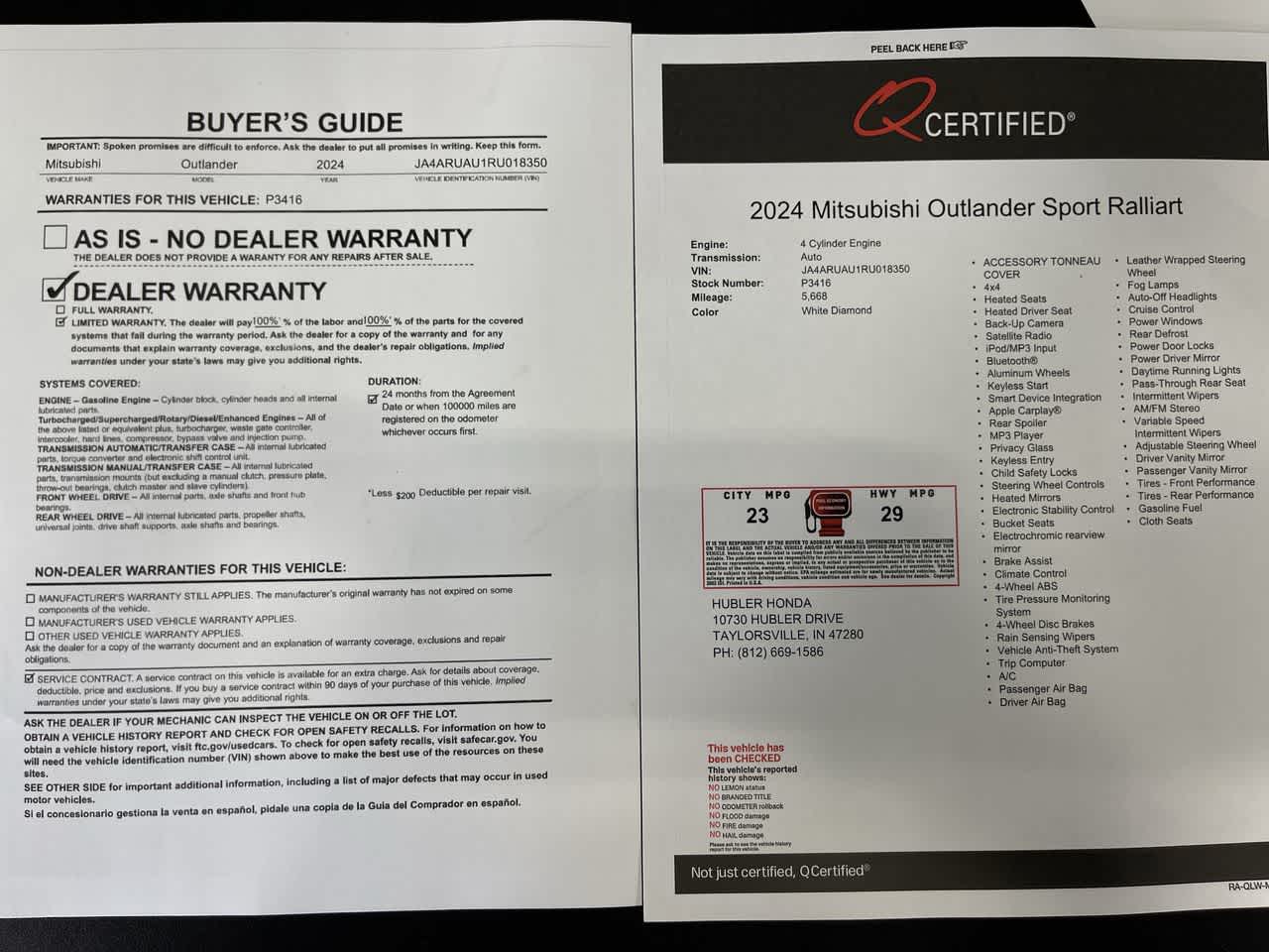 2024 Mitsubishi Outlander Sport Ralliart