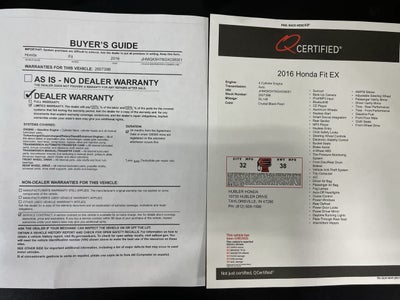 2016 Honda Fit EX