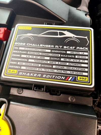 2022 Dodge Challenger R/T Scat Pack Widebody
